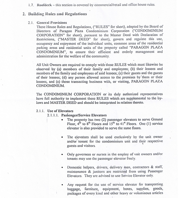 house-rules-regulations-for-residentials-paragon-plaza-condominium